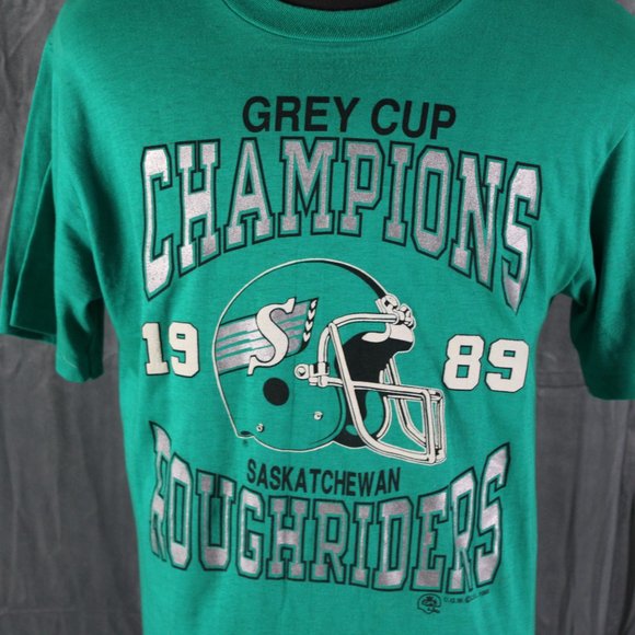 Saskatchewan Roughriders Shrit (VTG) - 1989 Grey Cup Champions - Men's Medium - Picture 2 of 9